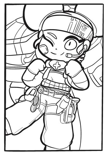 Apex Legends Coloring Page Lifeline