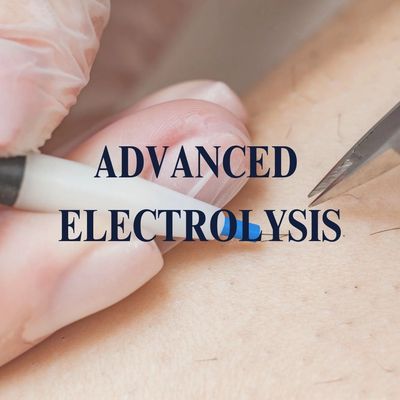 Advanced Electrolysis. Person using probe to remove hair.