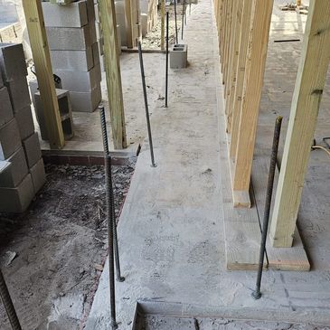 Building new exterior cinder block wall