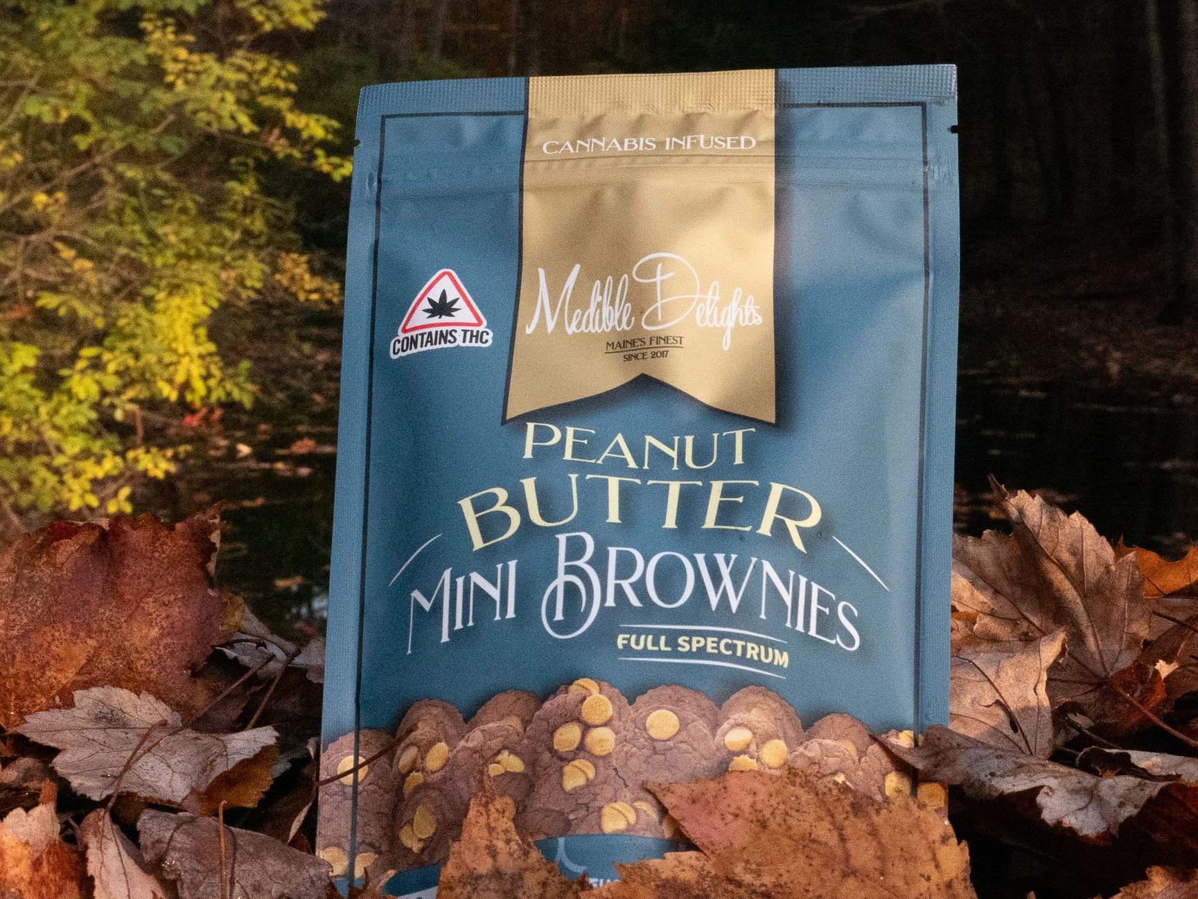 MEDIBLE DELIGHTS
MINI PEANUT BUTTER BROWNIES
100MG thc : 10 PACK