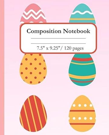 Easter Egg Themed Composition Notebook