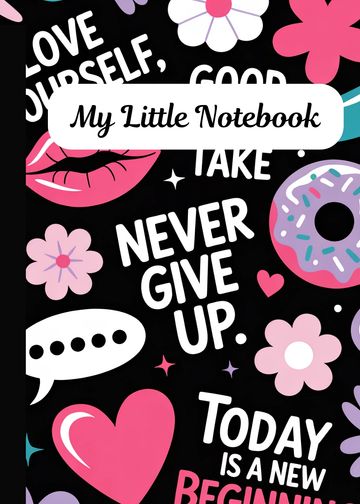 Black & Pink Mini Notebook