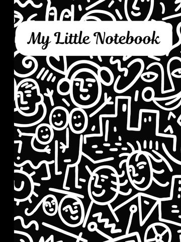 Back and White Mini Notebook