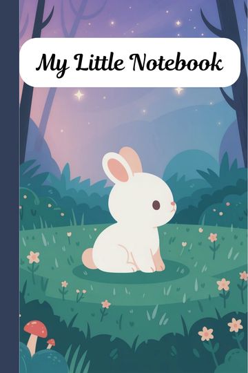 Kawaii Rabbit Design Mini Notebook