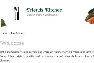 Blog landing page.