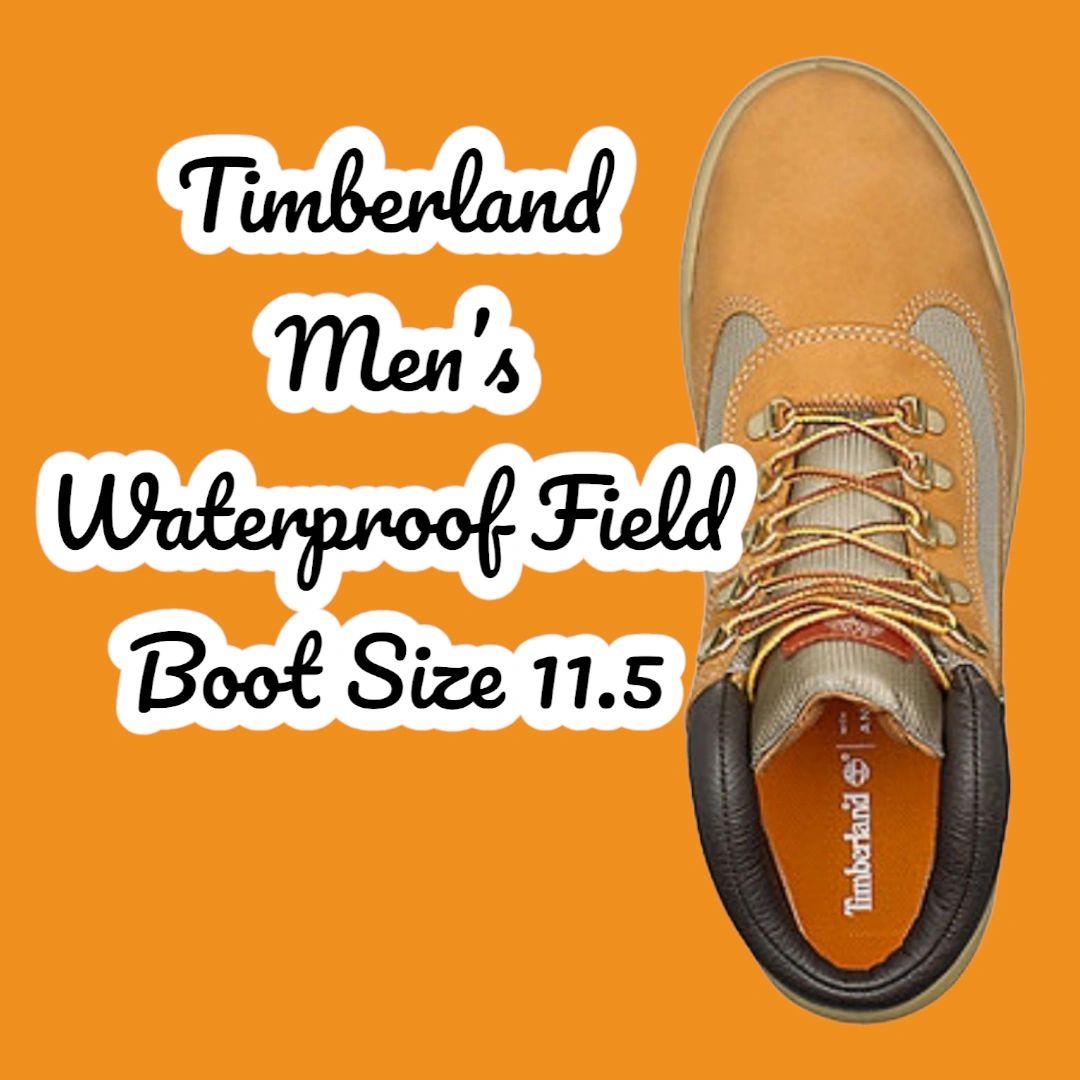 Timberland Men's Waterproof Field Boot, Color/Pattern: wheat, Size