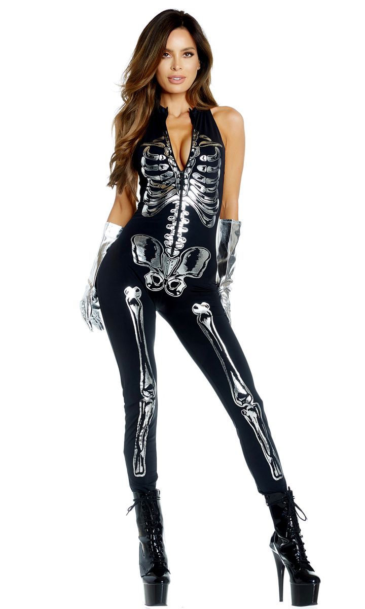 557963 Flashy On The Inside Sexy Skeleton Costume