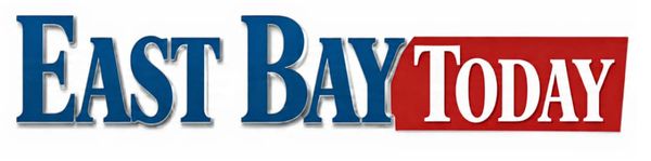 Logo of East Bay Today newspaper with blue and red text.