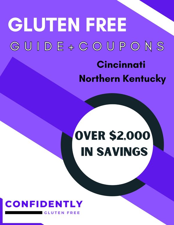 Cincinnati and Northern Kentucky Gluten Free Guide + Coupons