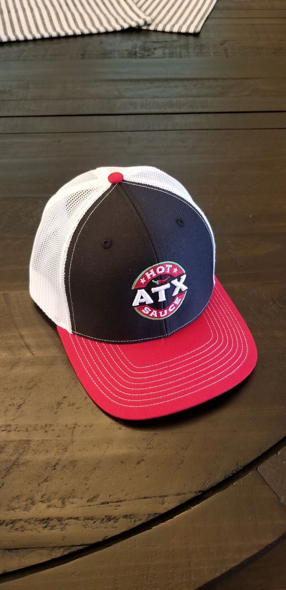 ATX Hot Sauce Caps (Style: Baseball Cap - Blue/Tan)