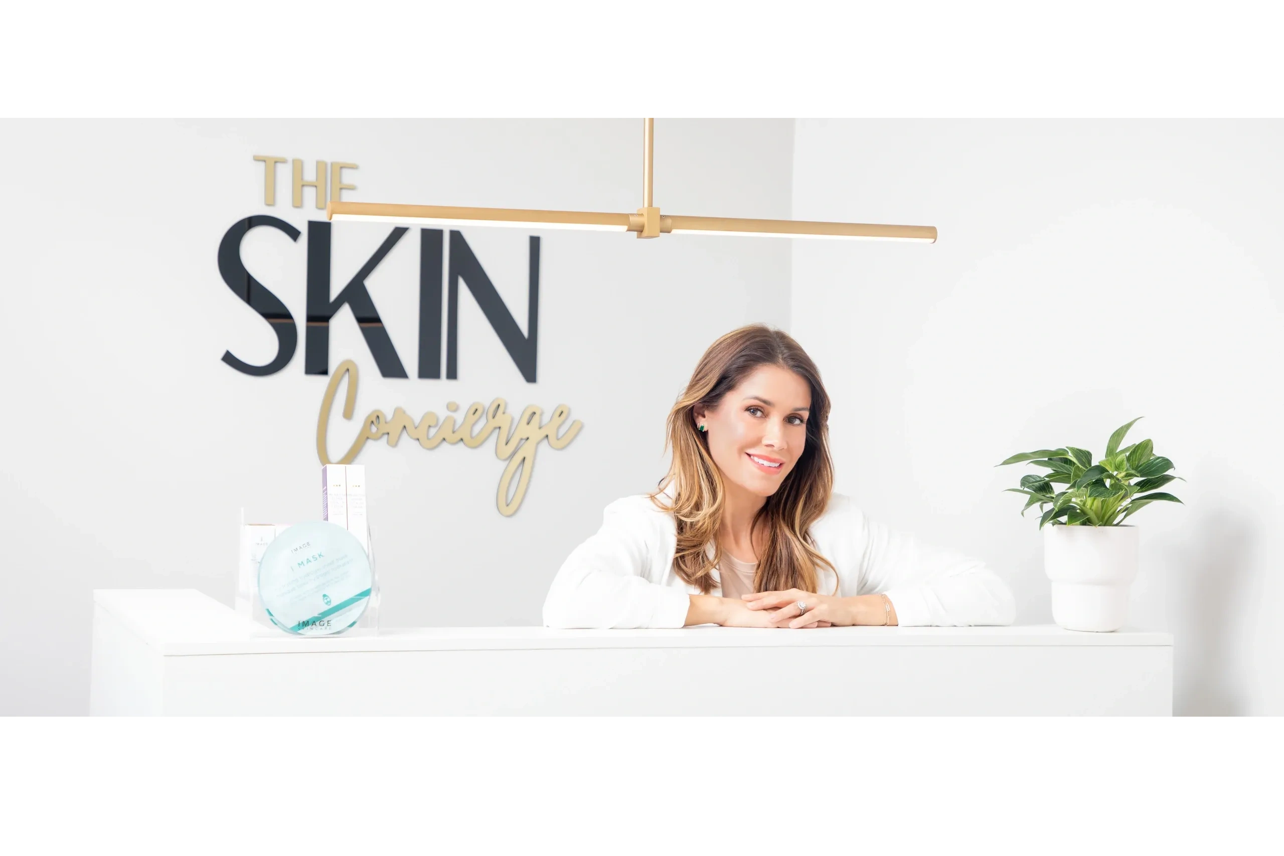 Clean, professional medical spa treatment room with neutral tones at The Skin Concierge in Highland Park