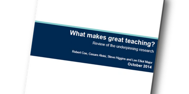 Image of 'What makes great teaching' report