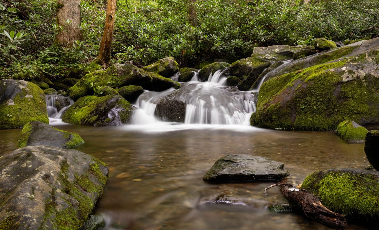 Roaring Fork Motor Nature Trail Waterfall