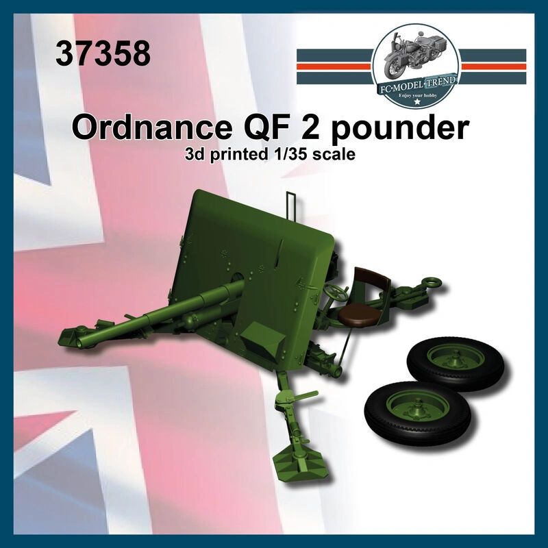 37358 Ordnance 2 pounder, 1/35 scale.
