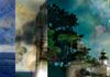 "Point Loma Lighthouse," digital photographic montage, 34 x 50 inches
