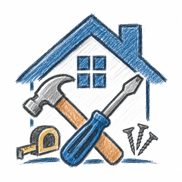 Home repair, handyman, home improvement, home tasks, to-do-list. 