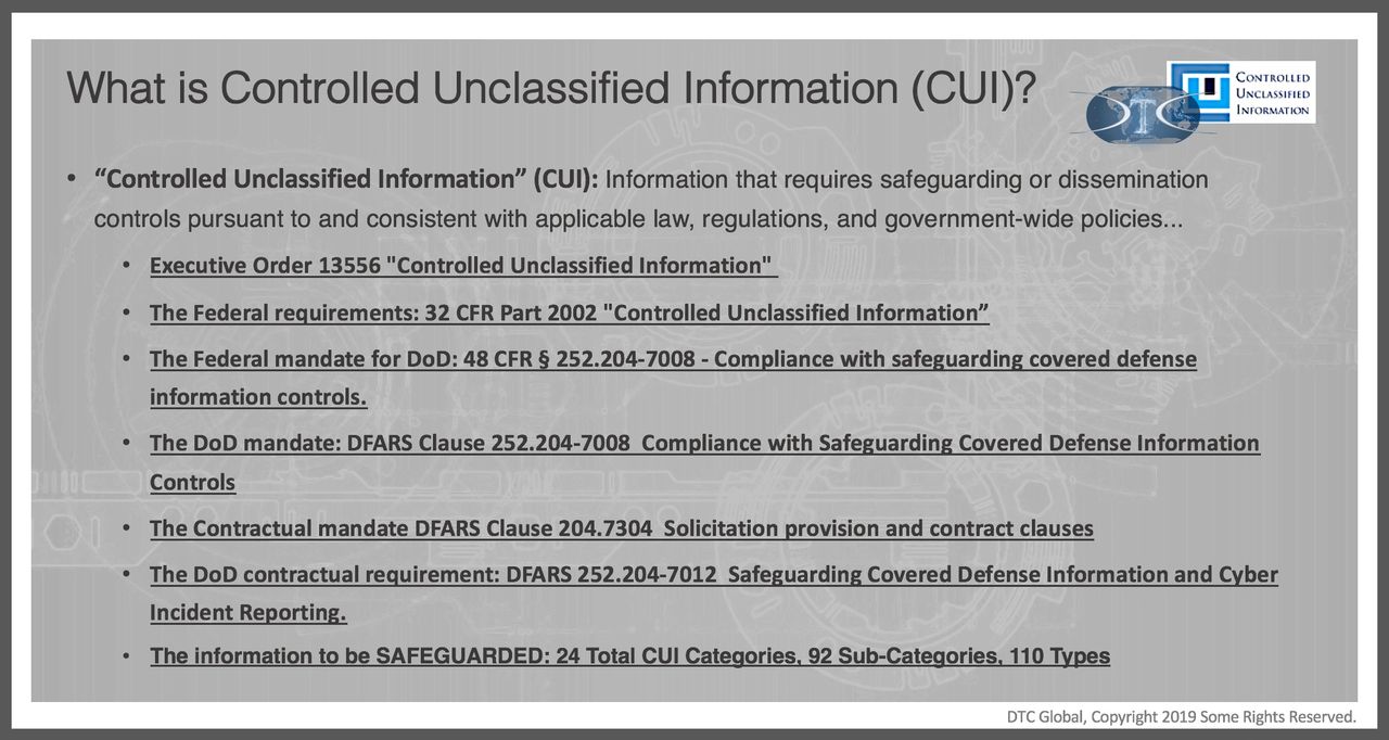 NIST 800-171: 10 STEPS ON THE PATH TO CUI COMPLIANCE - DTC Global