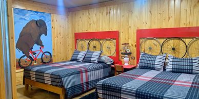 Tour de Bison Cabin at The Lazy Buffalo at the foothills of the Wichita Mountains Wildlife Refuge