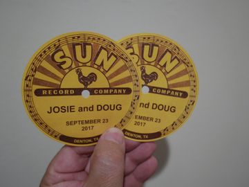 Custom Printed Record Labels - adhesive sticker 
