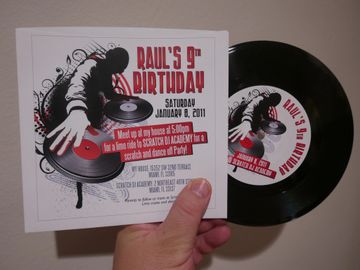 record party invitations