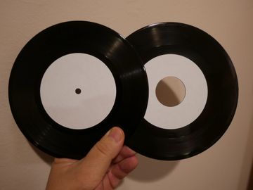 custom vinyl jukebox record 7" 45rpm one-off lathe-cut stiff-plate wurlitzer seeburg rock-ola