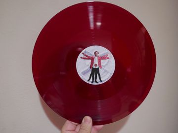 custom vinyl record 12" 33rpm translucent red