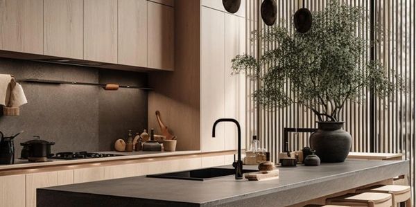 wooden style kitchen cabinet supply install