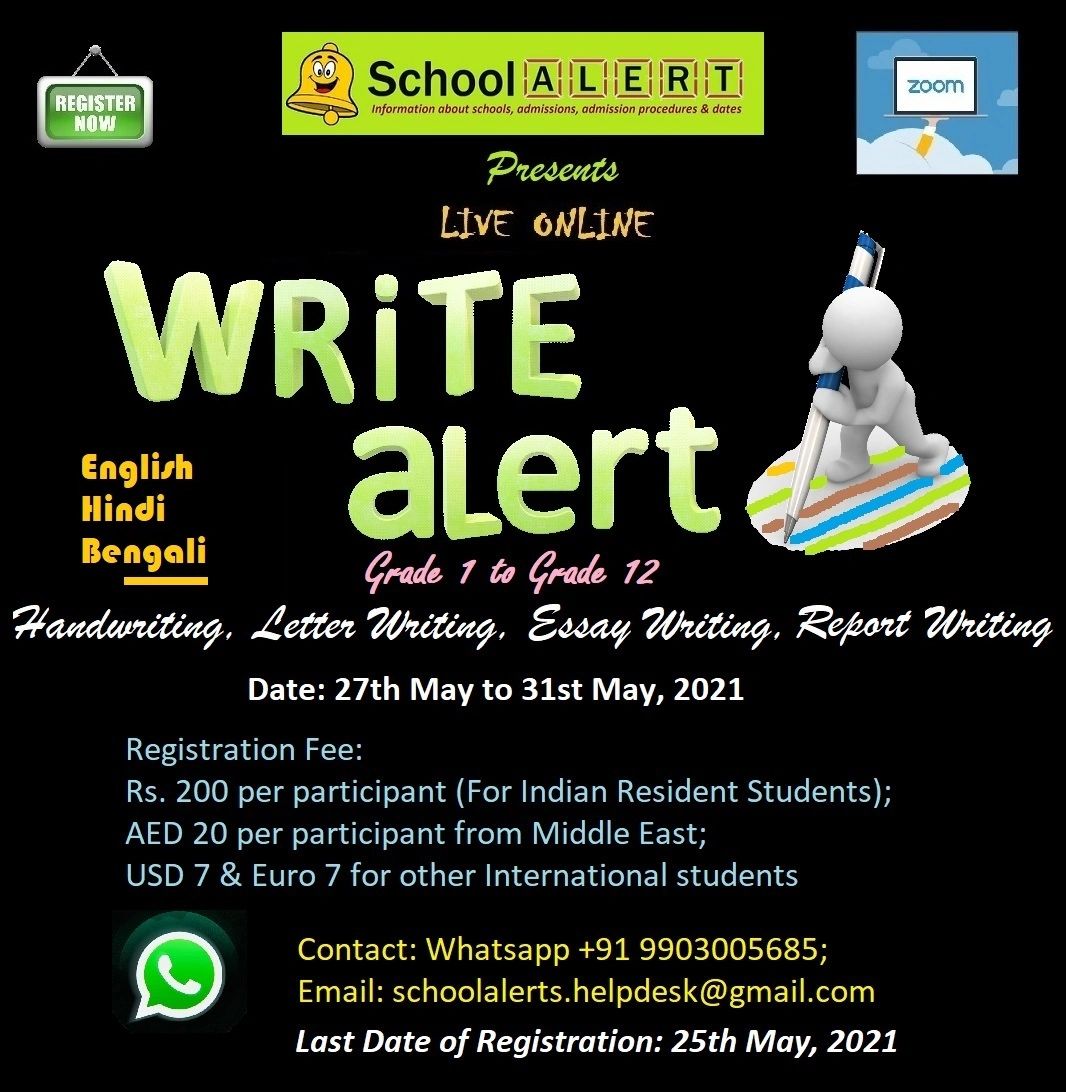 Write Alert: Online Writing Contest by Schoolalerts