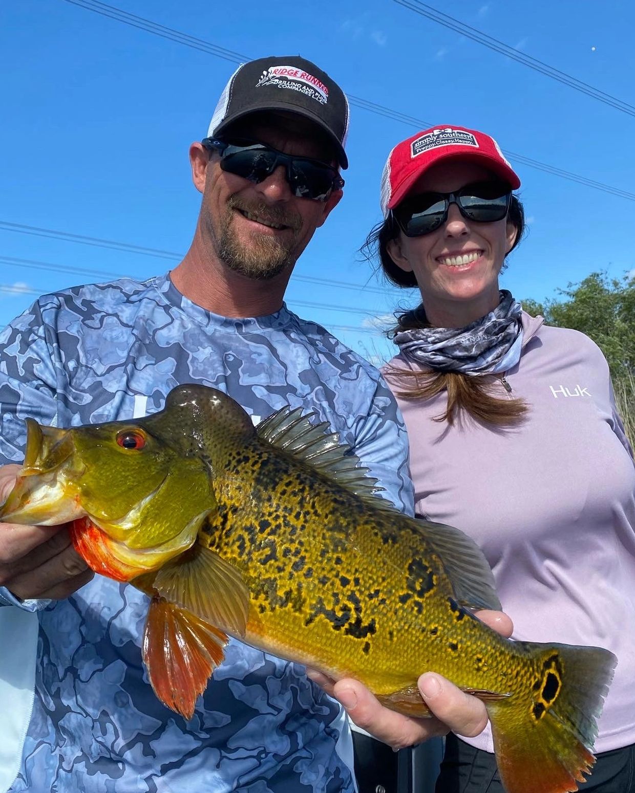 Peacock Bass on fly - Everglades Fishing Guide