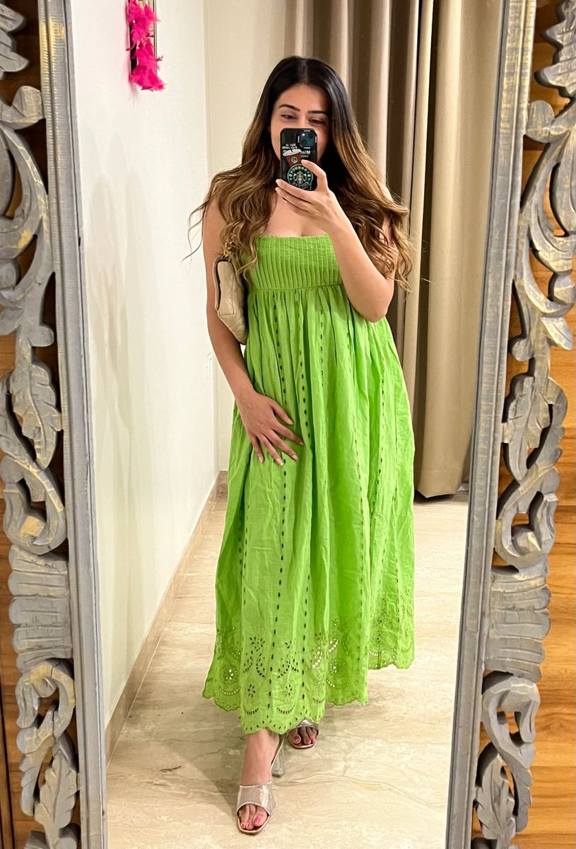 Kayla cotton cutwork dress