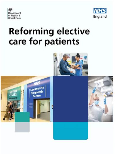 NHS Elective Recovery Plan front page