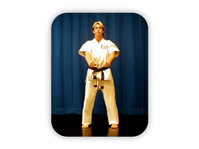 Grand Master of Tang Soo Do in CHUMBAE STANCE (“ready position”)
