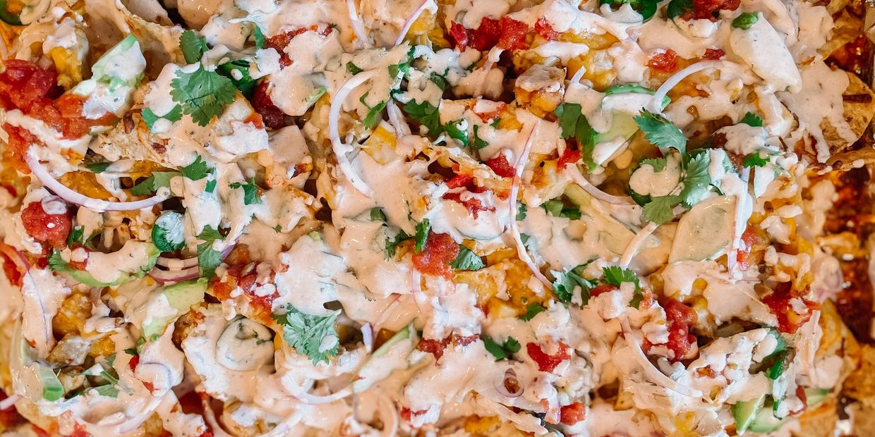 Recipe for BBQ Chicken Sheetpan Nachos