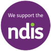 We Support the NDIS logo