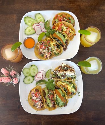 TACO TUESDAY 
$4 TACOS 
$8 MARGARITAS 