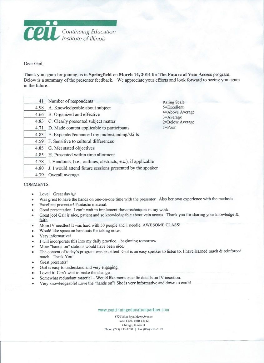 Continuing Education experts marveled at the wonderful reviews for this STEM venipuncture info.