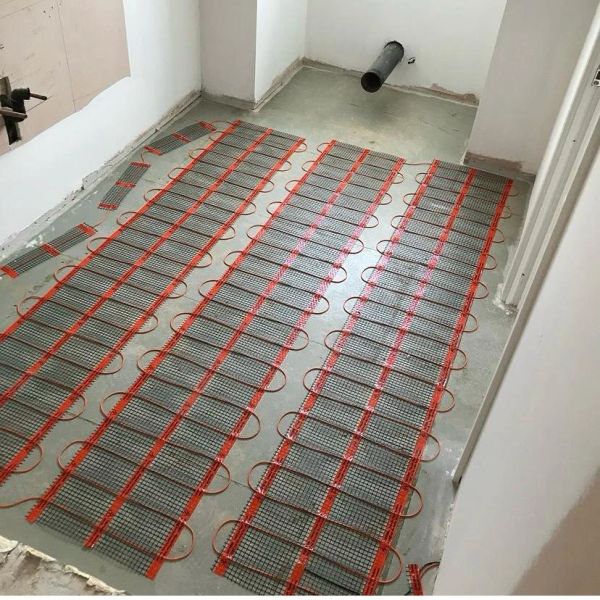 Underfloor heating underway