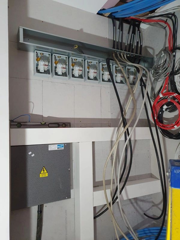 Finishing of a project with meters being fitted