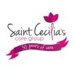 Saint Cecilia's Care Group logo with 20 years banner.