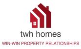 Logo for TWH Homes with tagline about property relationships.