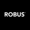Logo of ROBUS on black background.