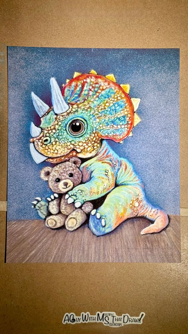 Dino 
7x9 PastelMat -
Pastel Pencil