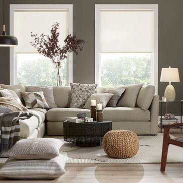 Home comfort combining cool sophistication and calming atmosphere.