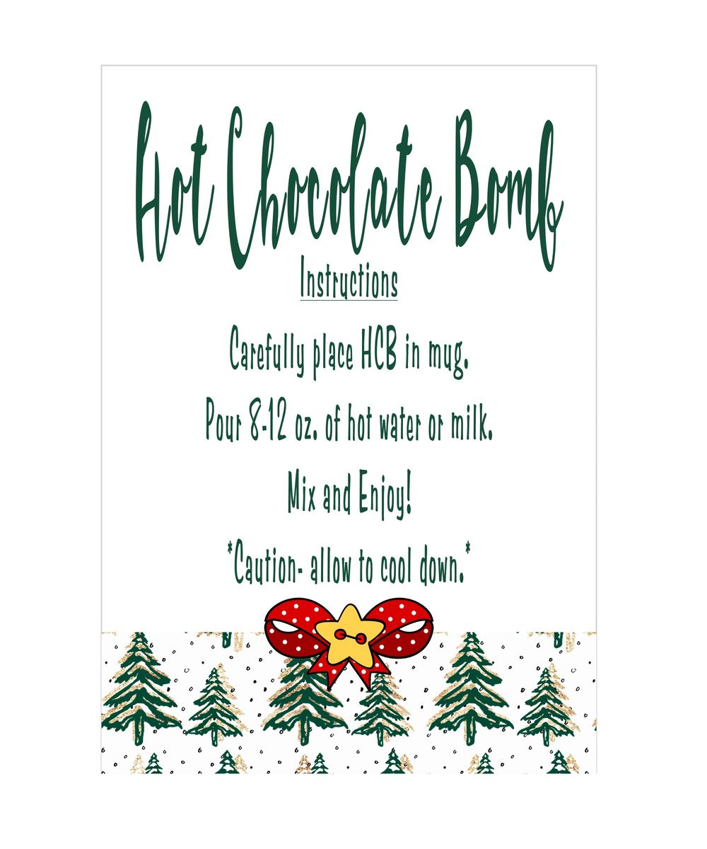 Hot Chocolate Bomb Instructions