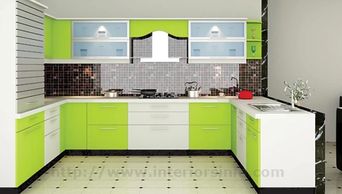 U - Shape modular Kitchen Design