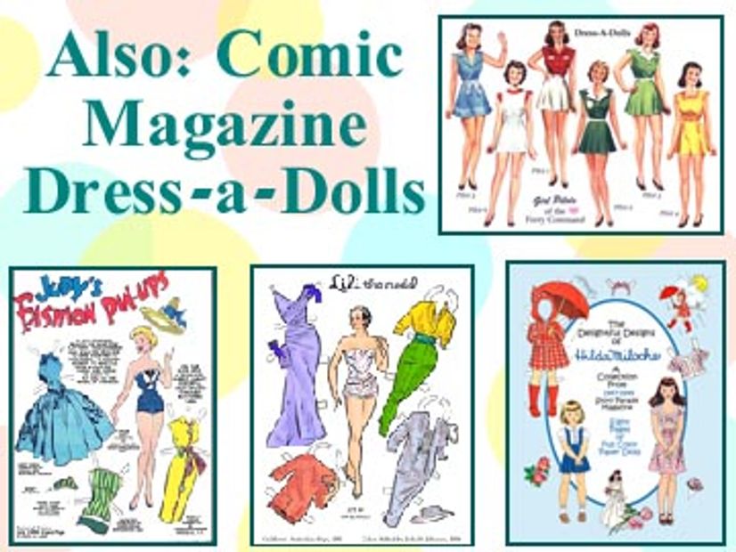 Paper Dolls in Comic Style, Classic Magazine Paper Dolls