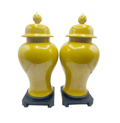 Vintage Japanese Lidded Urns