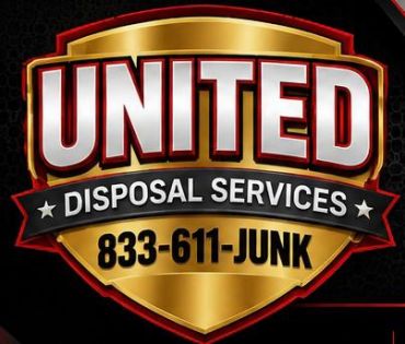 Logo for United Disposal Services with a contact number.