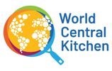 World Central Kitchen logo with a pan forming a globe.