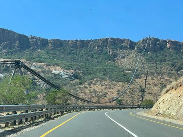 The ropeveyor that was installed at Booysendal Platinum Mine. 
